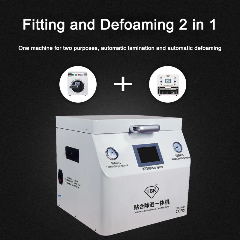 2021 New High Quality 2 in 1 TBK OCA Vacuum Laminating Machine, Defoaming Bubble Removing Machine