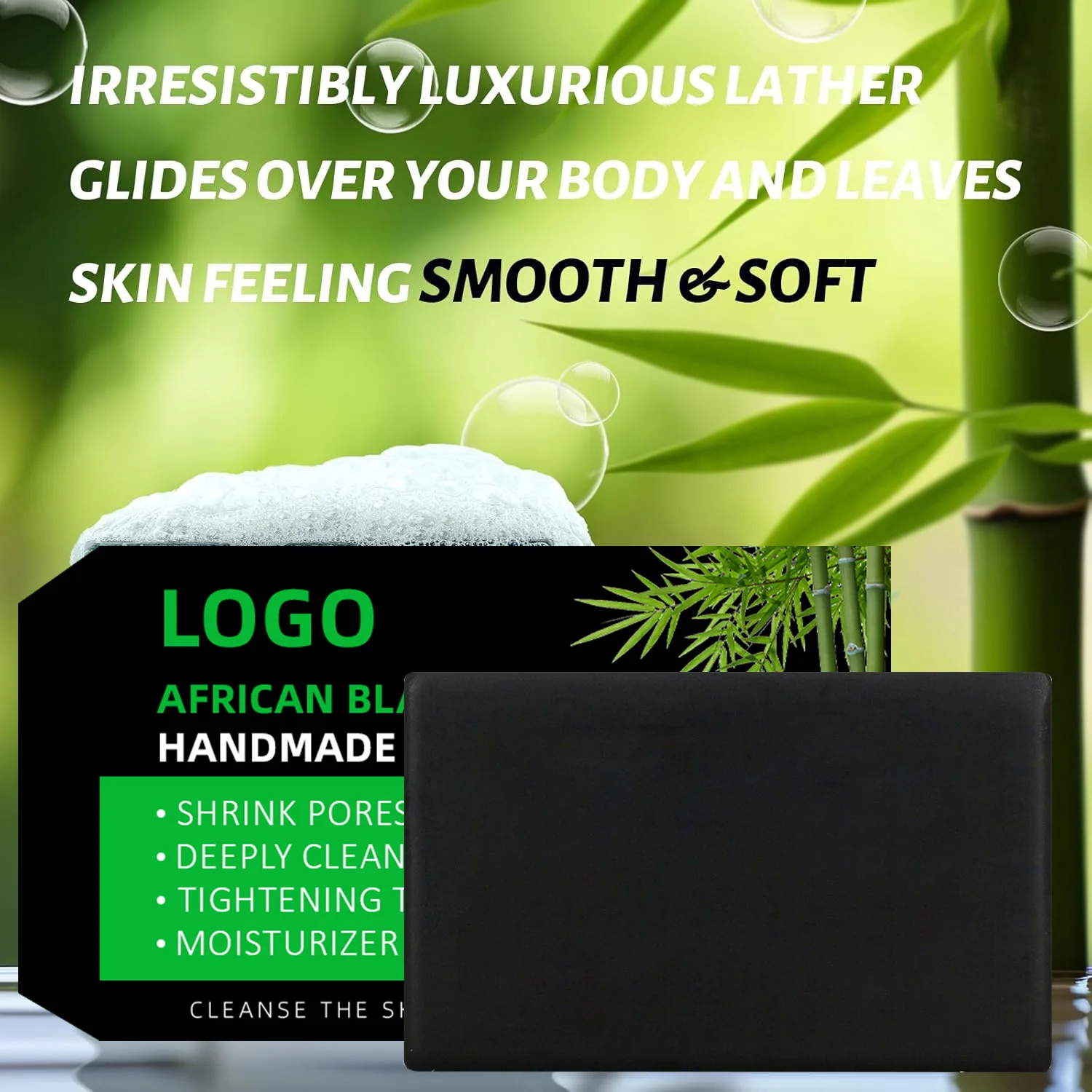 Custom Organic Black Hair Soap Moroccan Oem Lightening Sensitive Skin Care African Black Soap