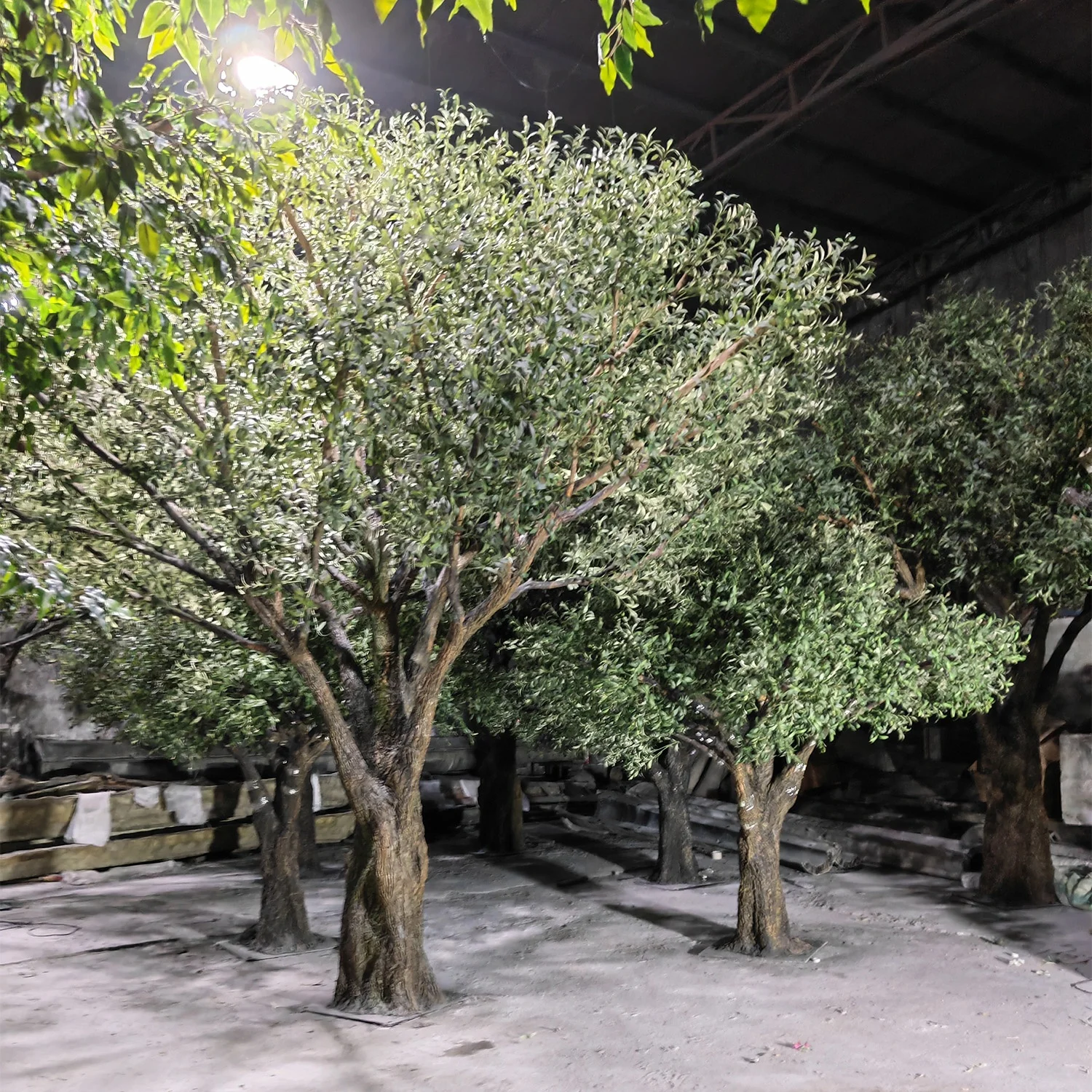 Customised Size&Shape Looks Natural Easy To Install Large Fake Plants Green Tree Artificial Olive Tree For Indoor Home Hotel