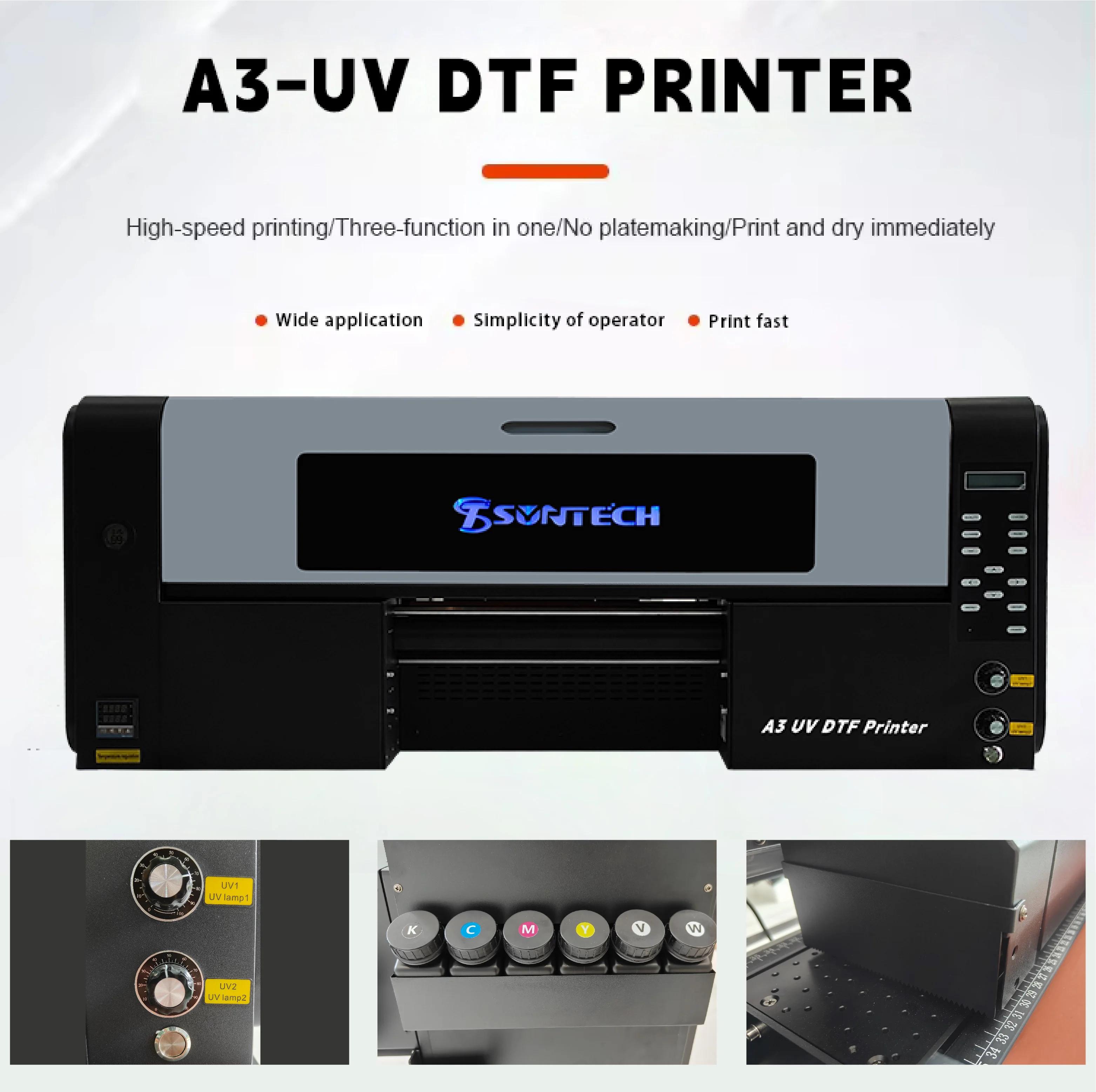 Wholesale UVDTF Printer and Laminator New A3Dimension UV Printing Machine for Bottle Cheap DTF Impresora For glass pencil case