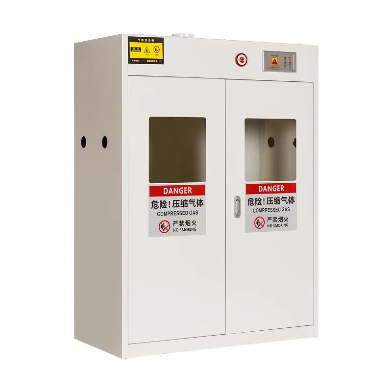 Metal Laboratory Furniture Full Steel Gas Cylinder Safety Storage Cabinet
