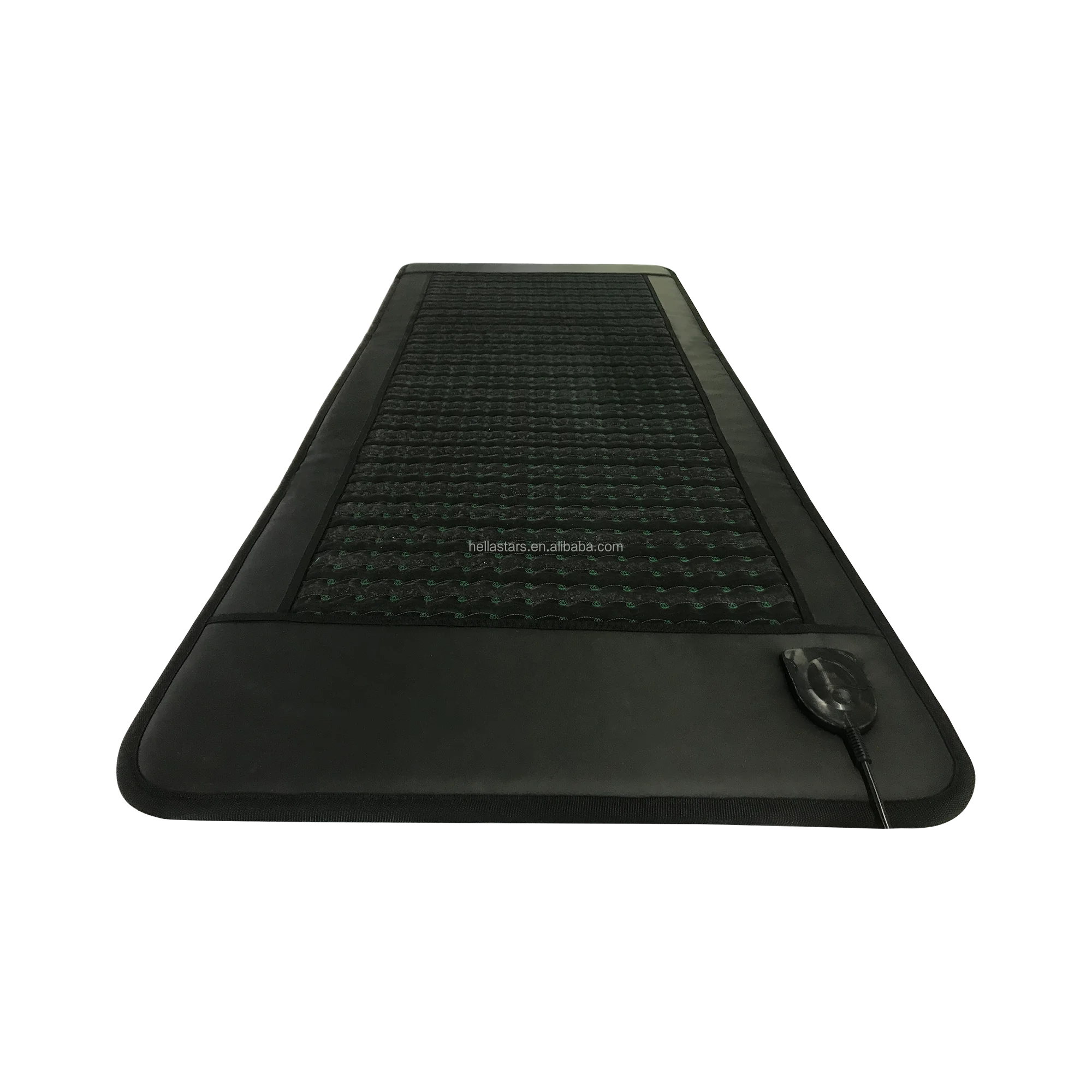 2022 OEM ODM far infrared heating yoga mat pemf magnetic therapy mat heated mattress with carry bag tourmaline stone