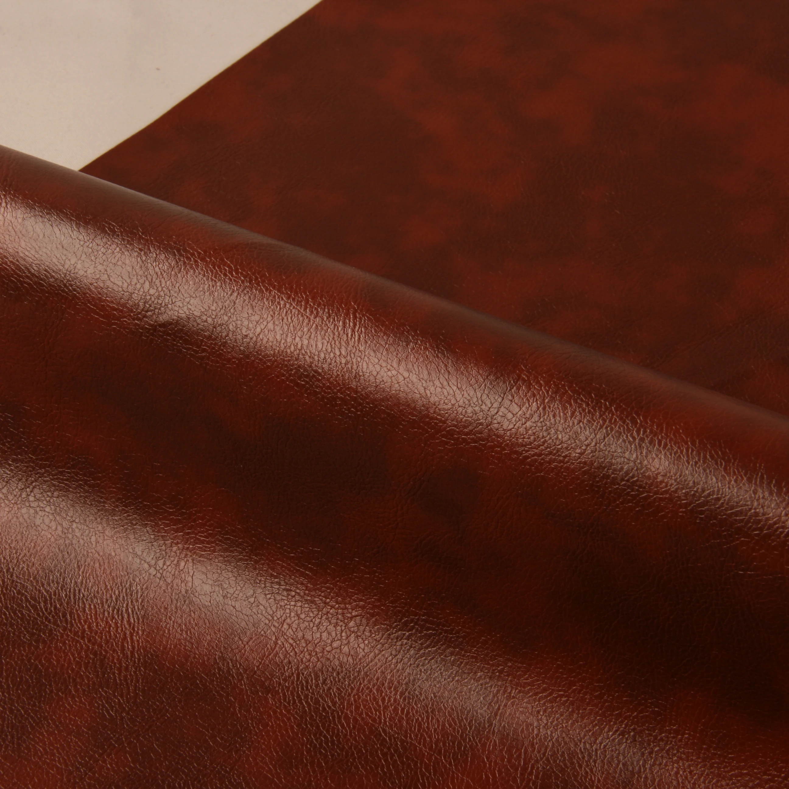 Wholesale Good Price Faux PVC Synthetic Material Smooth Solid Color Faux Leather