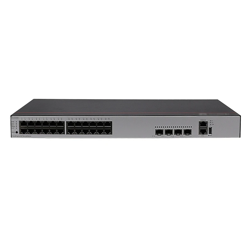 Gigabit Switch S5735-L24P4S-A 24*10/100/1000BASE-T ports, 4*GE SFP ports, PoE+, AC power