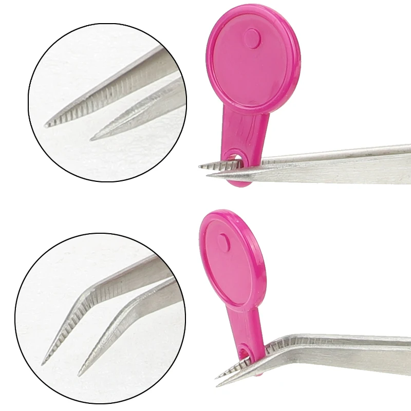 High Quality Jewelry Making Rebound Tweezer Diamond Gem Tweezers Stainless Steel Cross Lock Tweezers Jewelry Tool