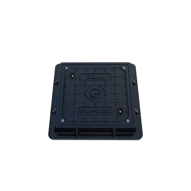FRP Drain 350 mm  EN124 C250 Sewer Manhole Cover Manufacturer