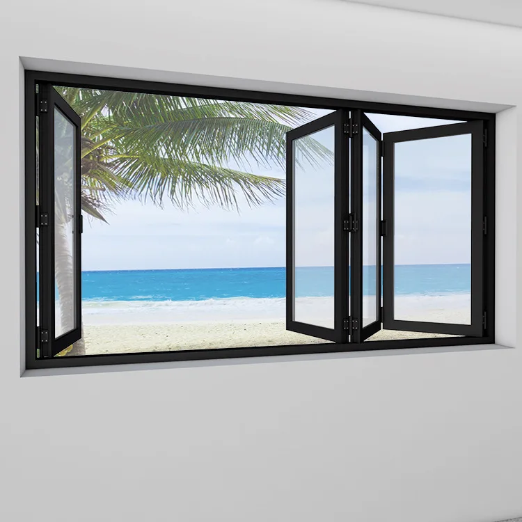 European standard modern clear sound proof security panoramic big glass window