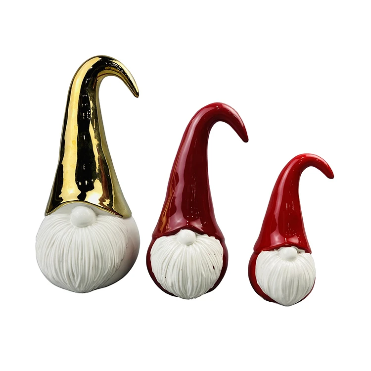 
Factory Direct Supply Small Ceramic Christmas Old Man Ornaments Figurine 