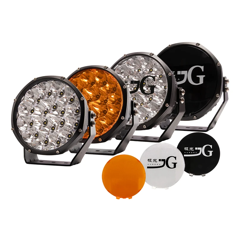 LEDIYTE 7 Inch 80 Watts Spot Beam Offroad Led Lights Motorcycle Auto Electrical Lighting System