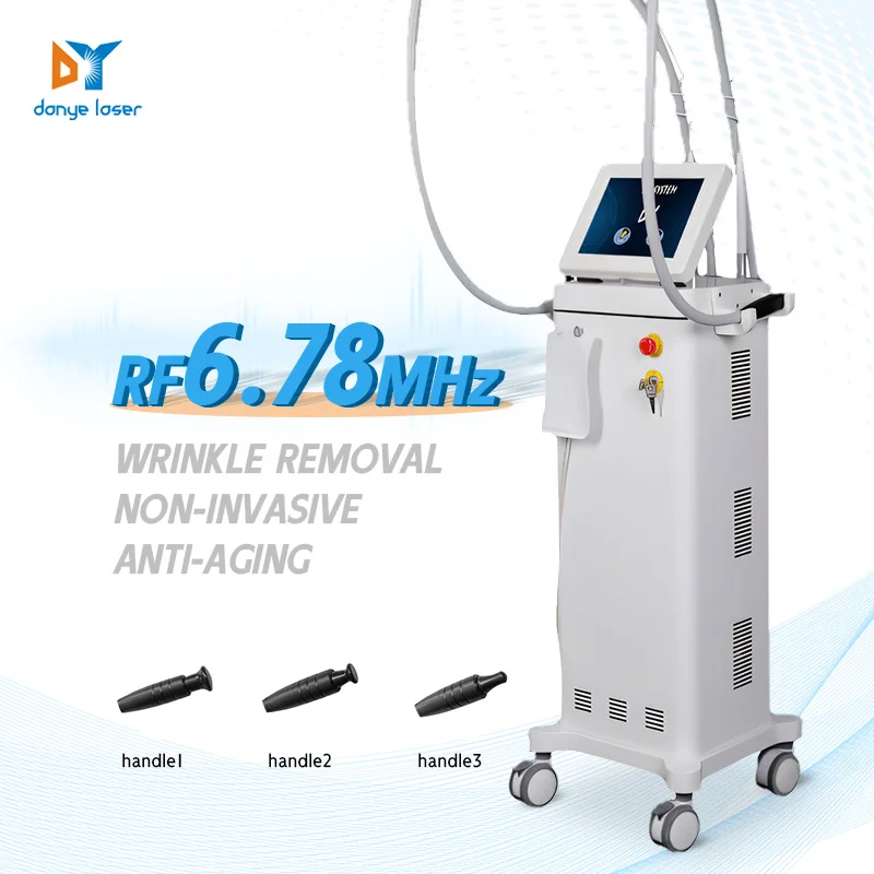 Anti-aging face lift skin tightening rf equipment 6.78mhz monopolar rf