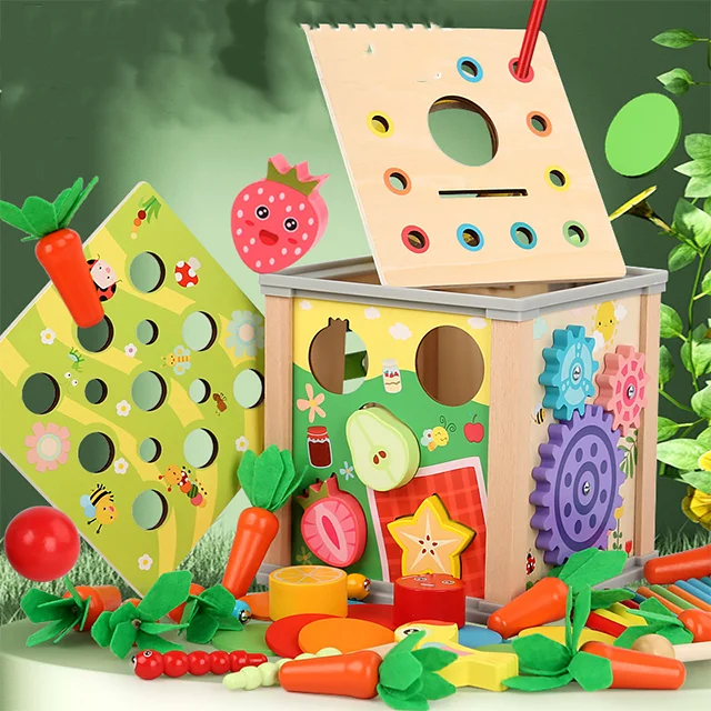 Детская многофункциональная шестисторонняя коробка для сокровищ
