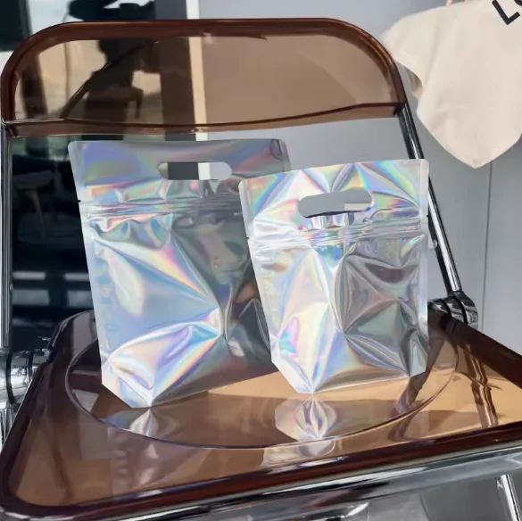 Resealable Ziplock Doypack Stand Up Pouch Clear Transparent Plastic Food Packaging Bag With Zipper