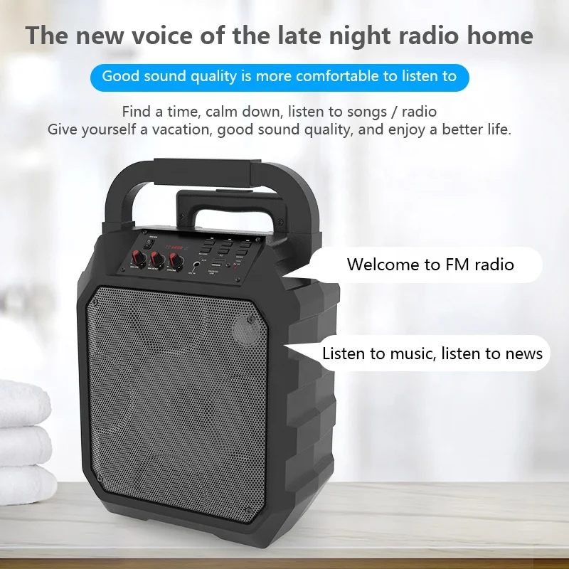 Merison 8 дюймов полный спектр вечерние караоке dj видео тележка система bluetooth динамик с сенсорным