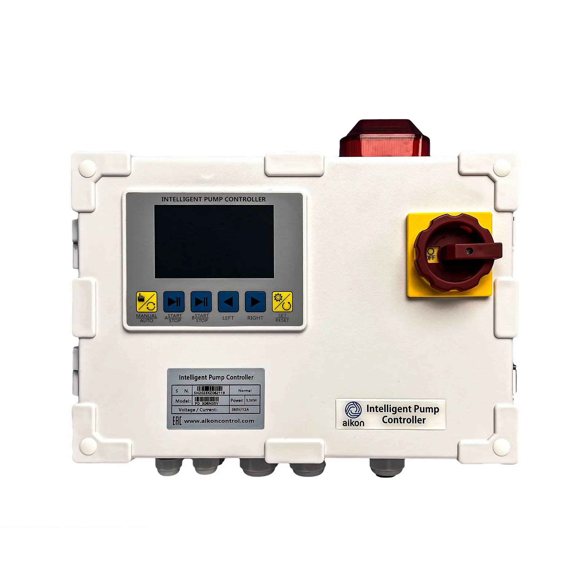 aikon China Manufacturer Automatic High Performance Good Price Sewage Water Pump Controller With LCD Screen