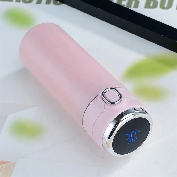 
Stainless Steel OEM Vacuum Flask Smart Touch Custom Thermos Termo Intelligent Water Bottle With Temperature Display Bounce Lid 