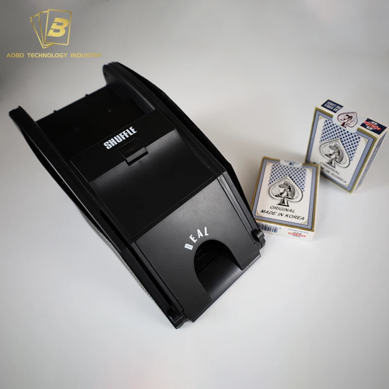 High quality multi in one card black professional  poker card shuffling machine casino poker dealer machine