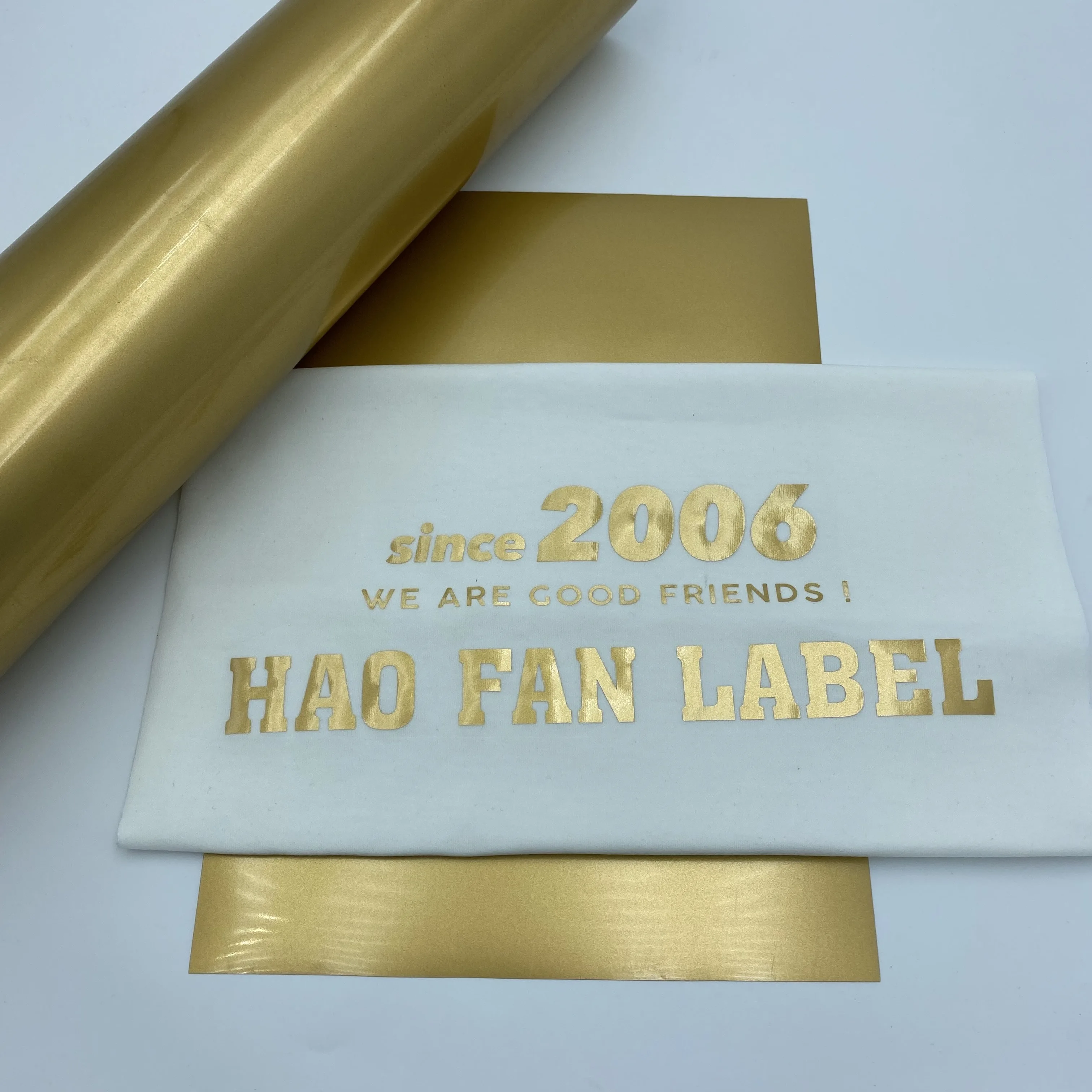 Wholesale free sample korean textile htv gold soft metallic heat transfer vinyl for t shirts