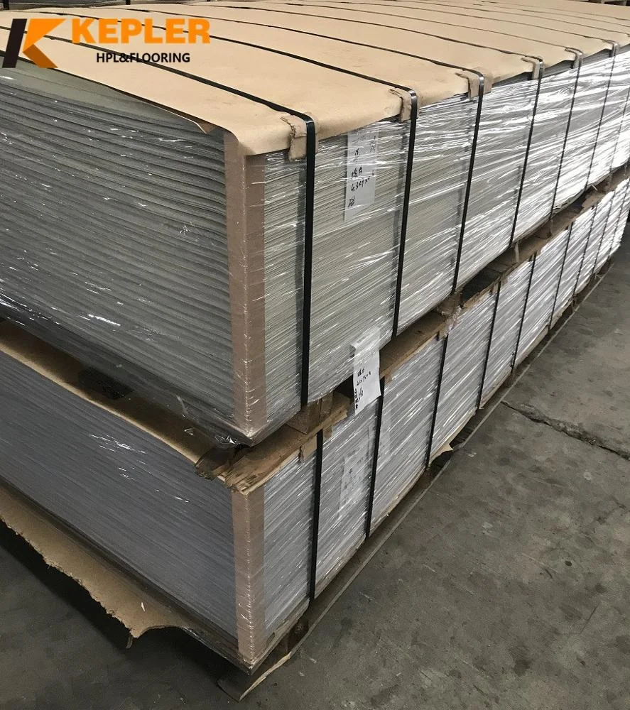 Kepler Decorative Gold Brushed Metal surface 0.8mm 1mm thickness 1220*3050mm phenolic HPL High Pressure Melamine Laminate Sheet