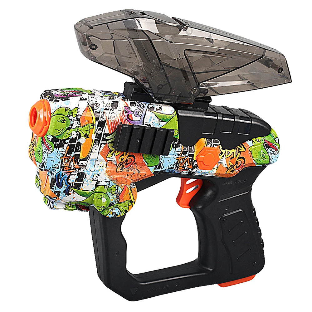 Outdoor Shooting Game Water Bead Guns Toy Graffiti Style Gel Hydrogel Gun Pistol Toys Gel Splatter Blaster Toy Gun