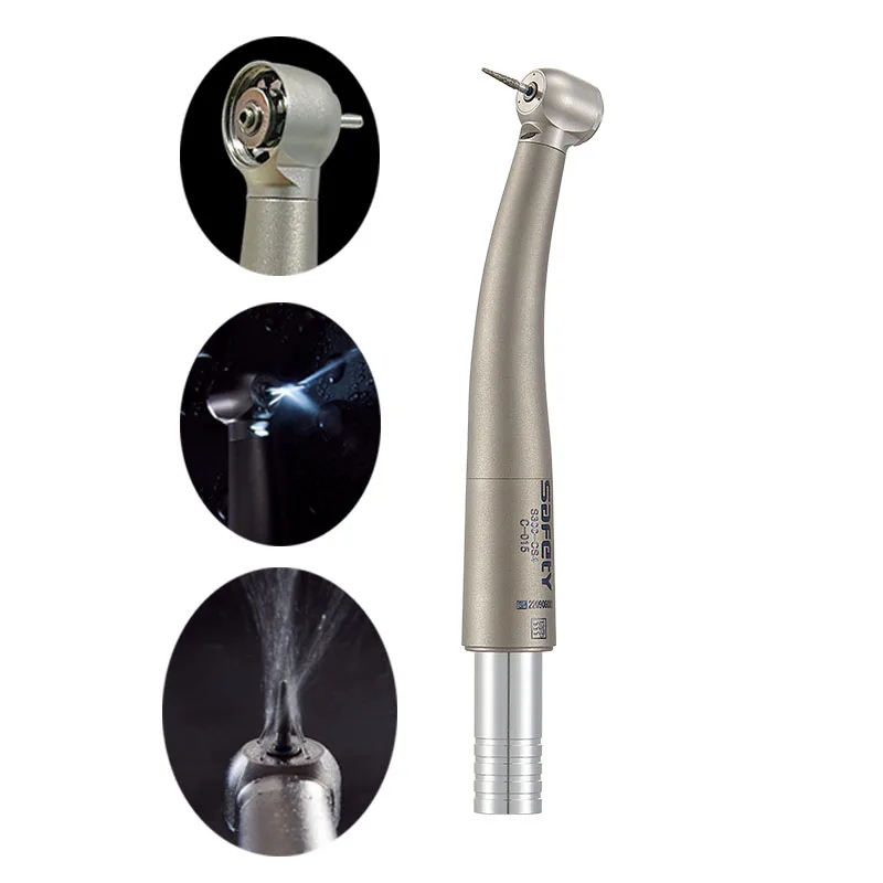 Safety Factory German ceramic bearing high speed handpiece 4 water spray dental hand piece for dental clinic
