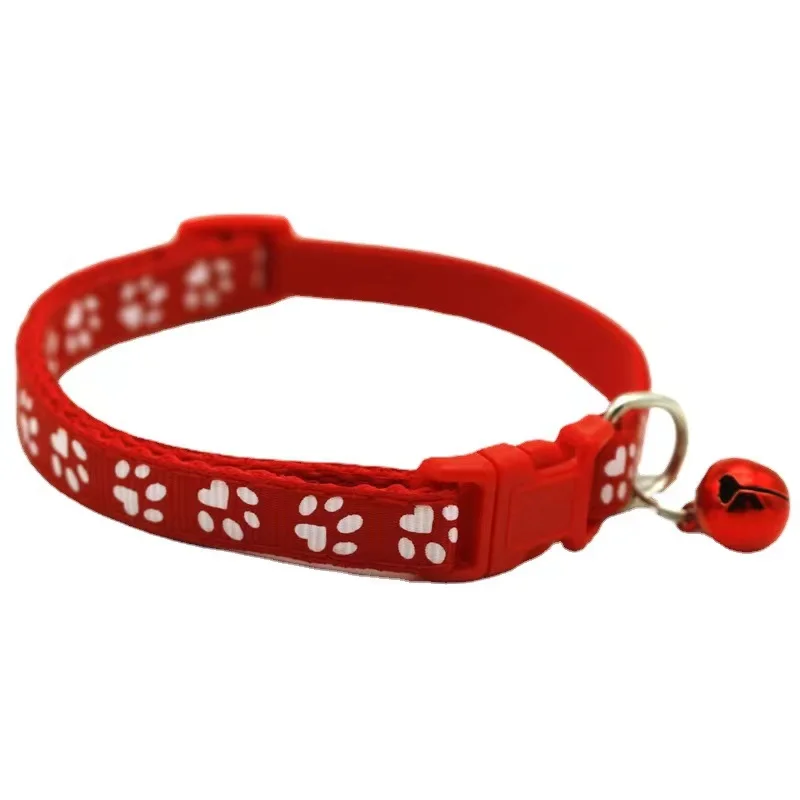 With Bell Adjustable Buckle Collar Cat Pet Supplies Cat Accessories Collar Small Colorful Pet Supplies Cat Collar