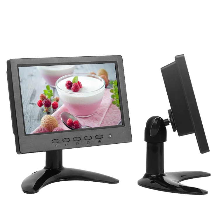  VGA/BNC/VGA/AV вход для высокая яркость Cctv маленький компьютер с сенсорным экраном 7 дюймов Lcd hd