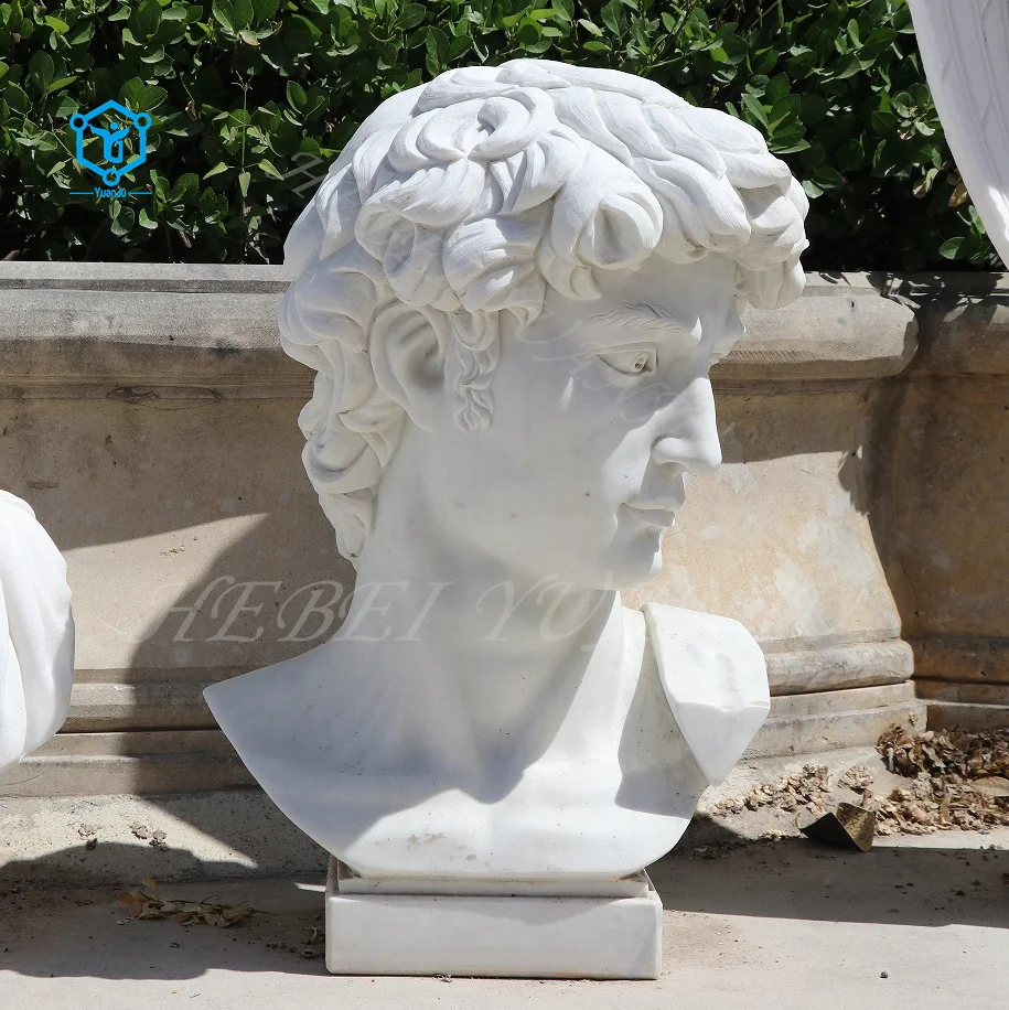 Life Size Custom Made Greek God Marble Sculpture Apollo Head Bust Statue