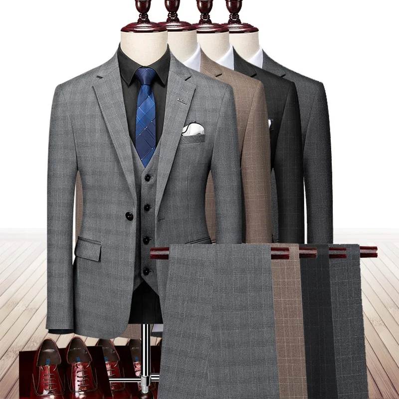2021 серые свадебные костюмы для мужчин деловые шафера готовые к
