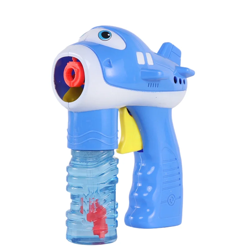 Jiefan children fire car cartoon aircraft manual bubble gun