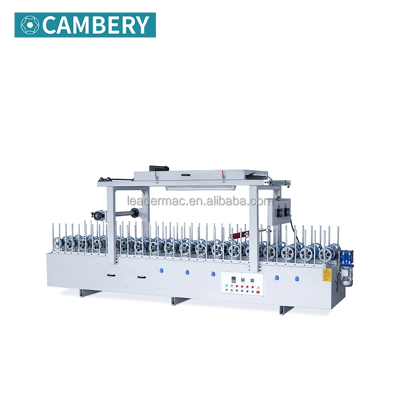 600mm Wallboard Decorative Film Woodworking Wrapping Laminating Machine Solvent Cold Glue Profile Wrapping Machine