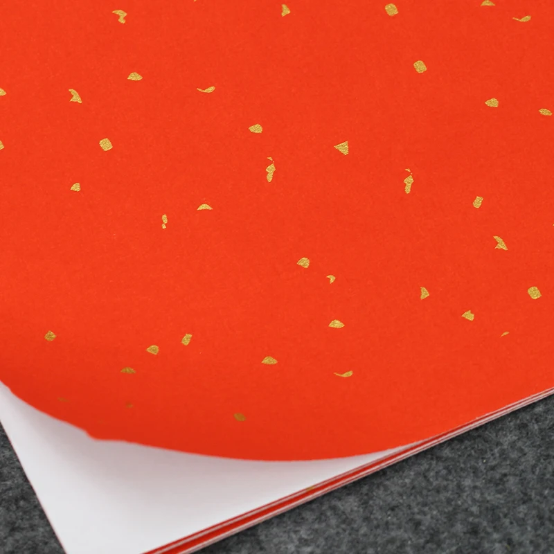 Wholesale Waterproof  A4 Label Sticker Self Adhesive Die Cut Gold Glitter Xuan Paper rice paper