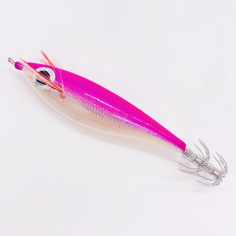 Octopus Cuttlefish Japanese Squid Jig Luminous Wood Shrimp Squid Hook Fishing Lure Lure Squid Cuttlefish Jigs Lures