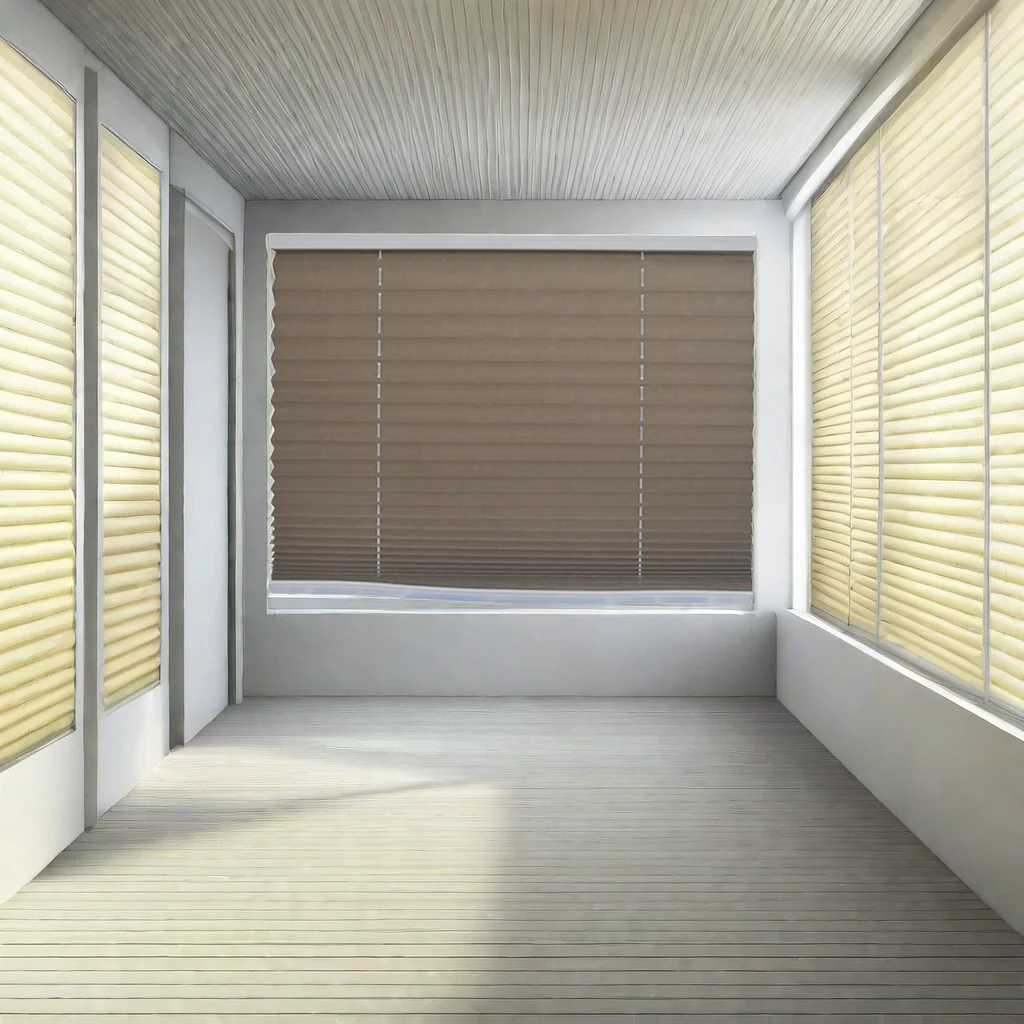 Light Filtered Cordless Window Blinds Top Down Blackout Pleated Curtains