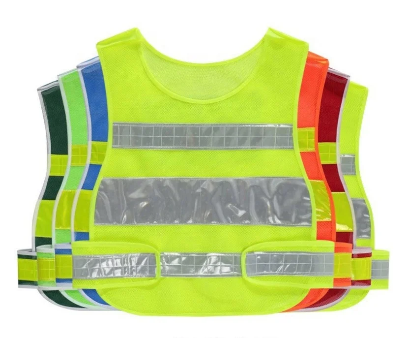 Customized Yellow Black Orange Long Sleeve Reflective High Visible Engineer Security Safety Vest