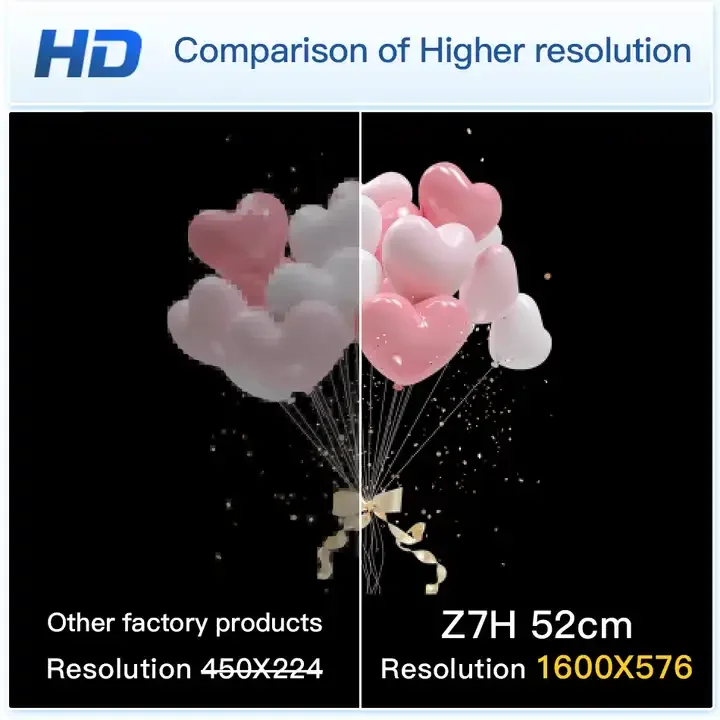 52cm 3D Hologram Fan Projector Holographic Advertising Machine LED Projection Fan