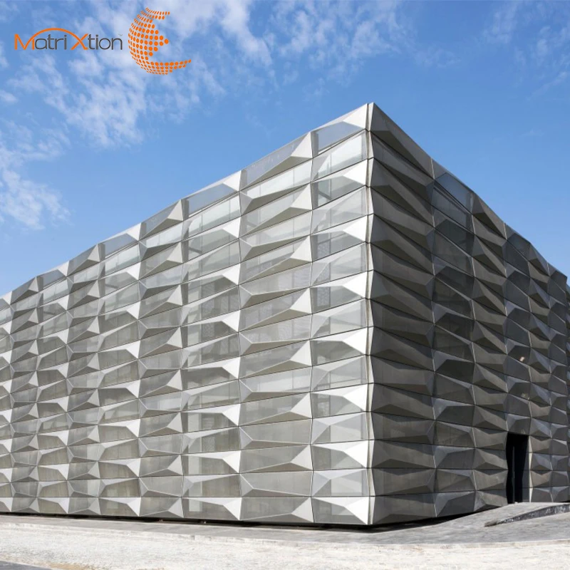 Exterior Building Facade Anti-static Aluminum Solid Panel for gymnasium office