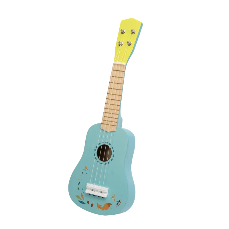 Детские игрушки ukelele 21 дюйм. 4 струны деревянные Ukeleles музыкальные инструменты для малышей обучающая игрушка начинающих
