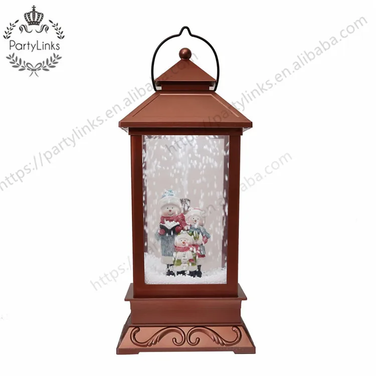 For Home Roman Inc Snow Globe Water Globe Music Box We Wish You a Merry Christmas Home Decoration Accessories Xmas Decoration