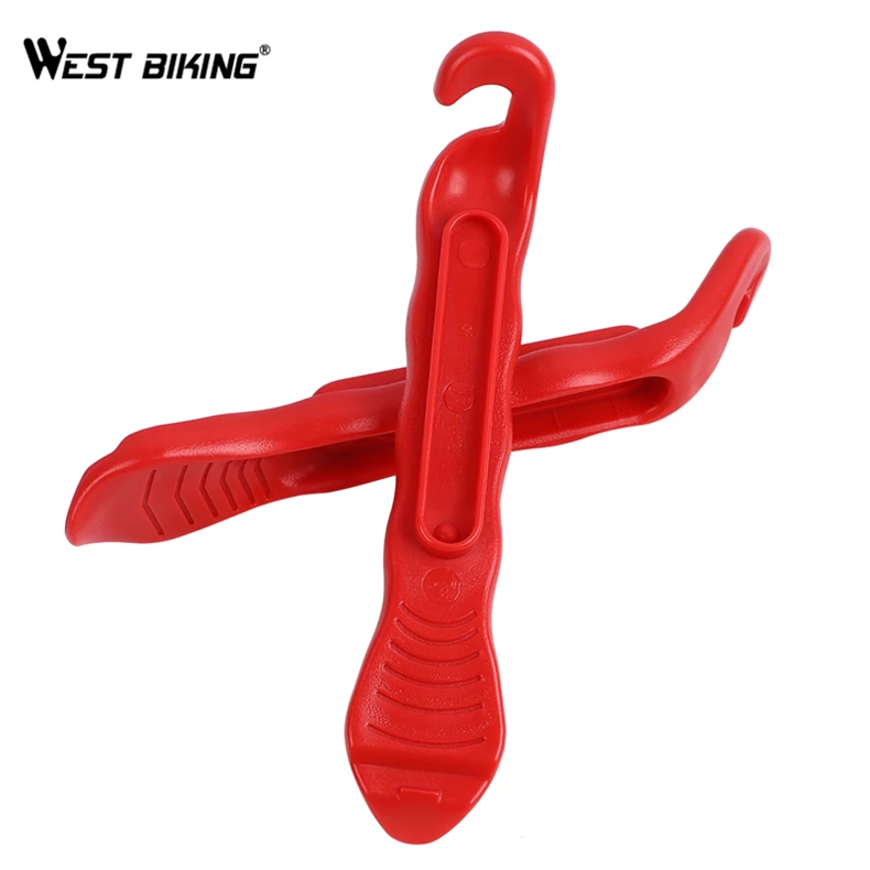 WEST BIKING New Design 3 Color High Strength Hardness Bike Tyre Levers Lightweight Repair Tool Pry Bar Bicycle Tire Spoon Levers
