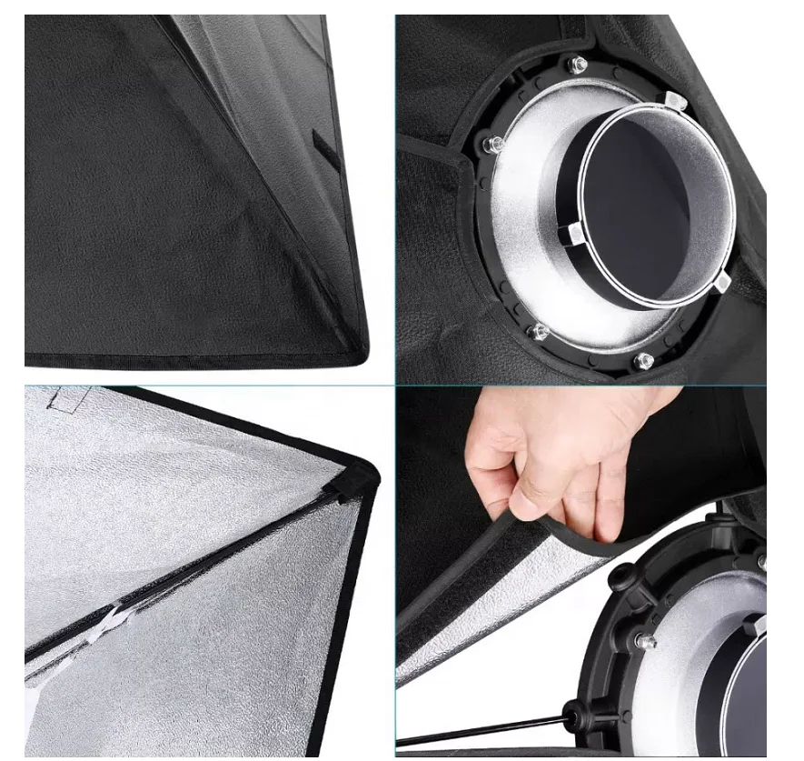 40x200cm Studio Flash Speedlite Square Reflector Softbox With Bowens mount