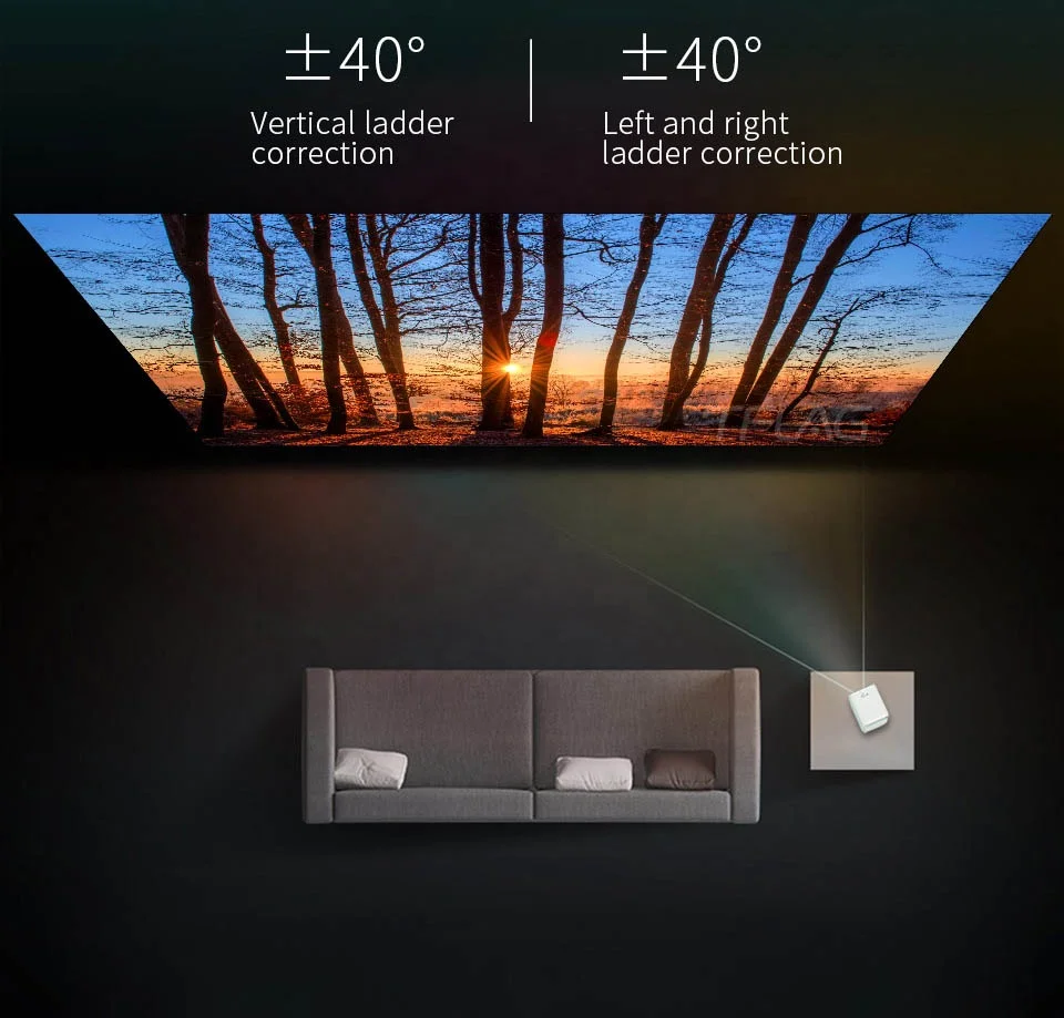 2021 Wanto T2 MAX глобальная Версия 1080P Мини-Проектор беспроводной с Android BT WiFi YOUTUBE NETFLEX проектор для домашнего
