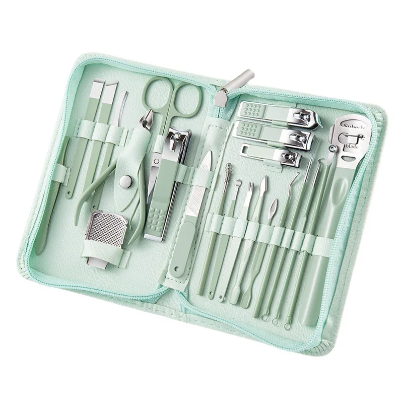 Stainless Steel Manicure Pedicure Tools Kits Ear Pick Nail Clippers Set