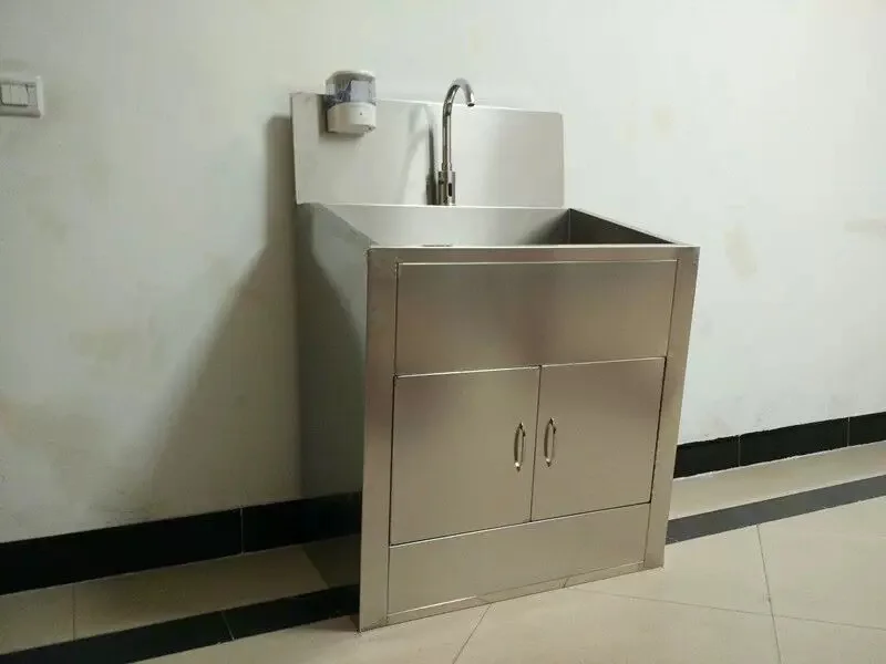 Ginee Medical clinic scrub sink 1 one person hospital  washing hand scrub sink for hotting sale high quality