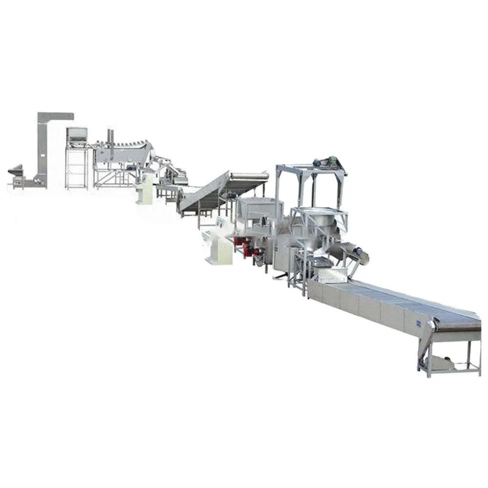 Roasted And Salted Peanut Production Line peanut frying processing Line broad bean fried corn equipment