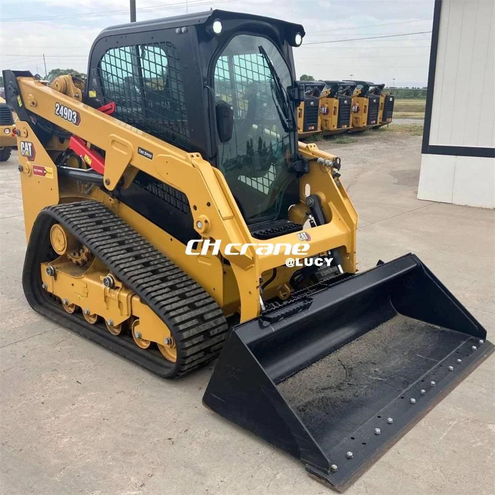 Подержанный CAT249d3 мини-погрузчик с бортовым поворотом гусеничный погрузчик CAT 249 259 226 246 242 компактные гусеничные погрузчики в хорошем состоянии