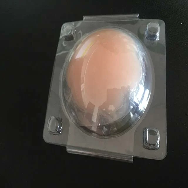 Custom clear clamshell plastic packing box for silicone bra