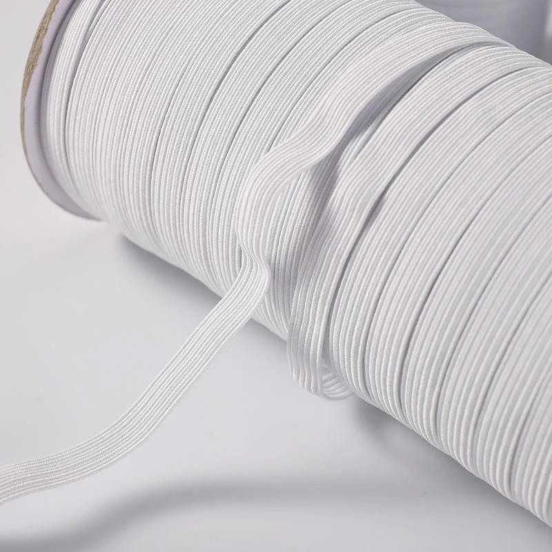 Webbing 3mm  5mm 6mm 8mm 10mm 12mm Flat Elastic Cord Band Flat Elastic Rubber Rope