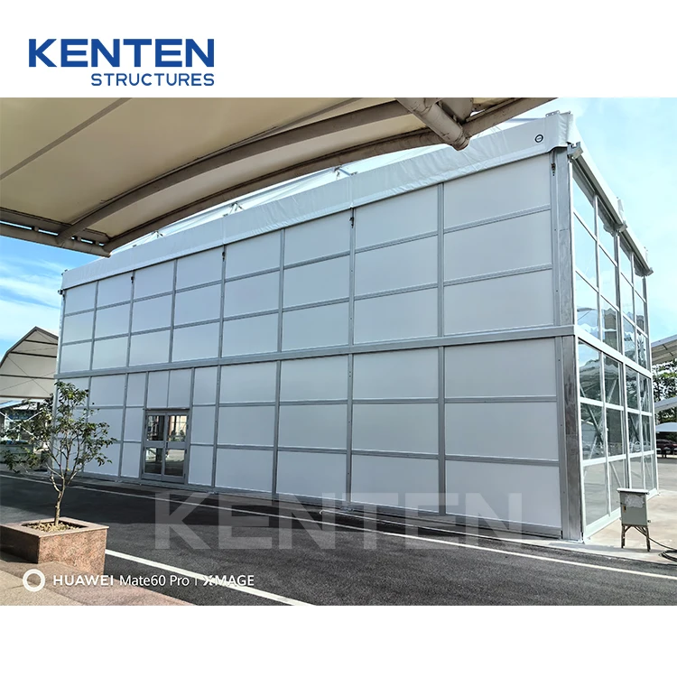 Custom large pyramid truss structure glass wall tent for party event exhibition