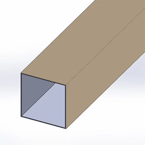 Extrusion Aluminium alloy  profile 6063-T5 thin wall thickness from 0.3-0.6mm  square tube material aluminum