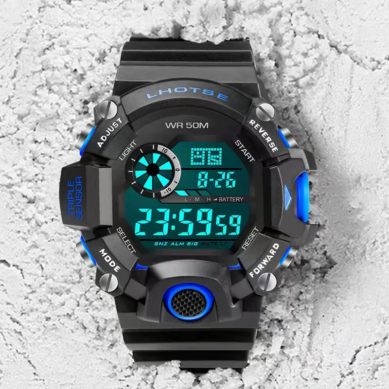 LHOSTSE L-3010 electronic watch great waterproof gift for young people multifunctional and casual watch